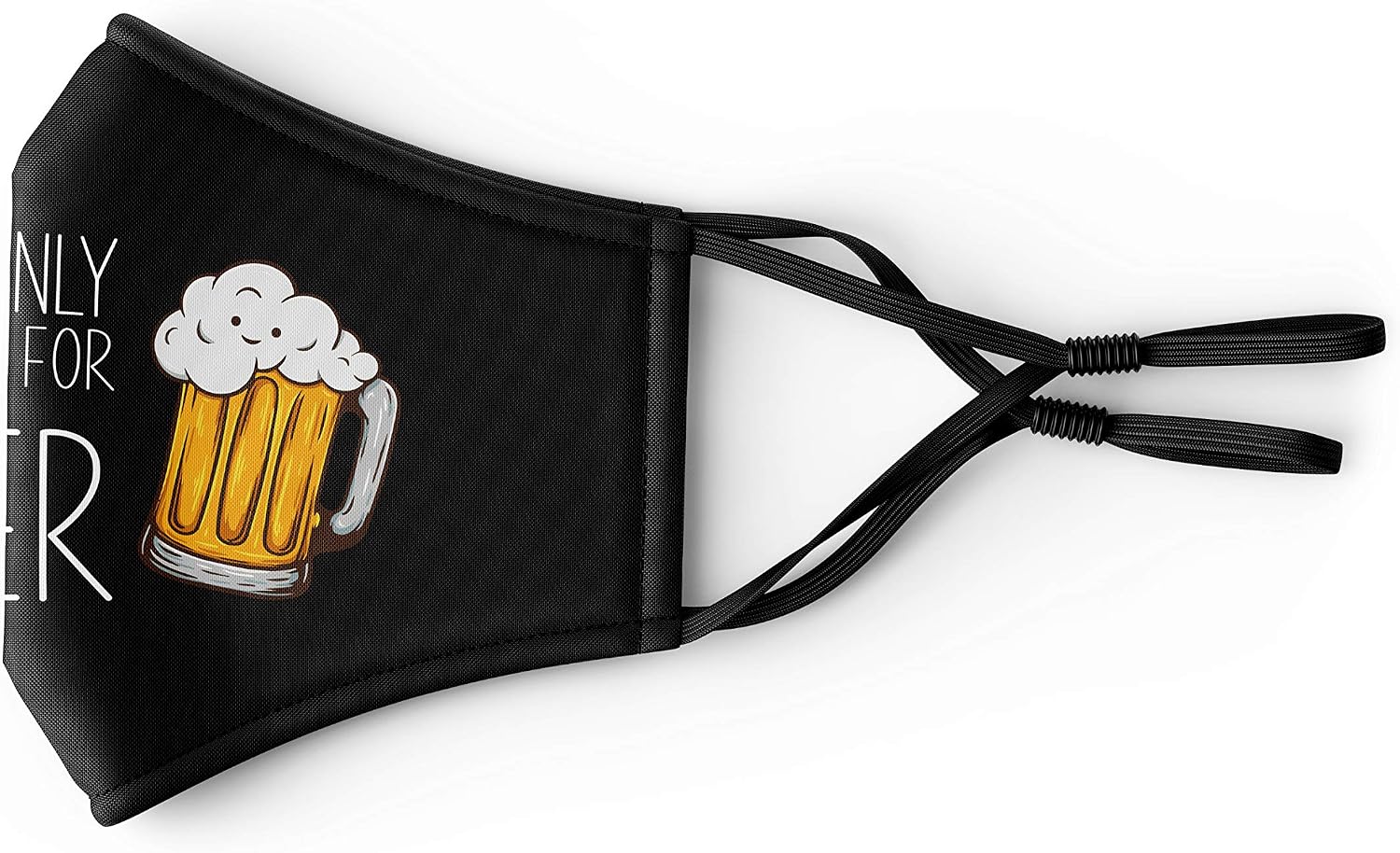 Primicity Funny Face Masks for Adults (Beer mask + Filters) Reusable/Adjustable/Washable Funny masks - UK Seller - Image 4