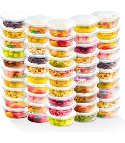 Reditainer 32-Ounce Deli Food Storage Containers With Lids - Pack Of 10, Clear Quart Containers - View #4