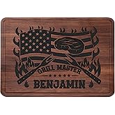 Personalized Cutting Boards for Meat, Wood Engraved Grilling Gifts for Men, Mens Fathers Day Gift, Christmas Presents for Dad, Customized BBQ Daddy Birthday Gifts for Husband, Grandpa, Him