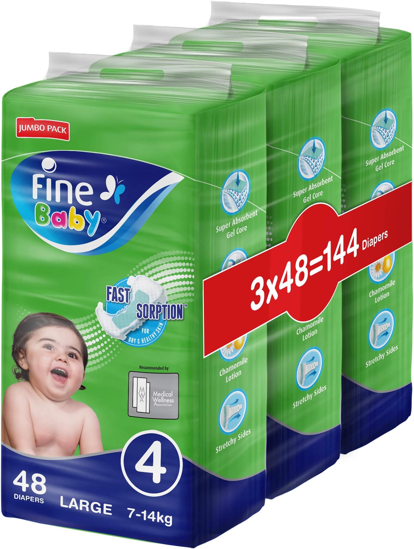 fine baby diapers size 3