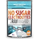 FAST LYTE No Sugar Electrolytes Powder in The Raw | Mix in Coffee, Soup, Juice, Water, Smoothies, Broth, Anything | No Sweeteners or Flavorings | Keto & Sugar Free | Non-GMO & Vegan