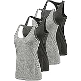 Air Curvey Workout Tank Tops for Women Yoga Racerback Tanks Athletic Quick Dry Activewear 4 Pack