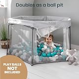 Tutti Bambini Foldable Baby Playpen with Mesh Walls & Travel Bag - Silver view 7