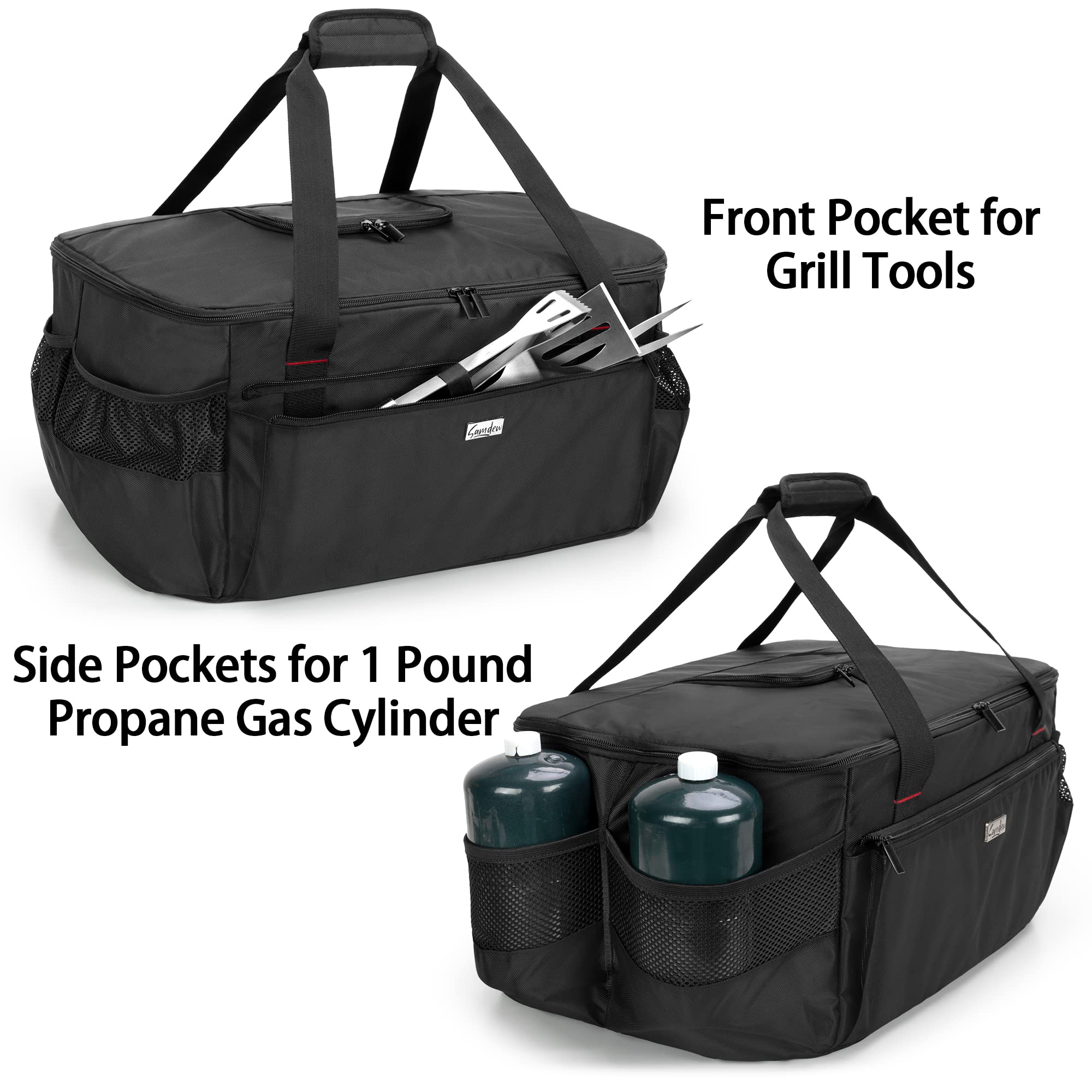 SAMDEW Grill Abdeckung Tragbare Grill Tasche 5