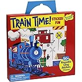 Peaceable Kingdom Press Sticker Fun! Train Time Reusable Sticker Tote