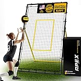 Apex Sports Adjustable Volleyball Rebounder Net 7x4 ft – Bounce Back Training Equipment with Angle Customization for Practicing Volleying, Bumping, Spiking – Durable & Portable with Travel Bag