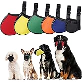Shinylin 6 Sizes Dog Muzzle, Basket Air Mesh Muzzles Breathable Adjustable Full Coverage Dog Muzzle Cover for Small Medium Large Dogs, Anti Biting Barking Chewing(Snap Fastener)