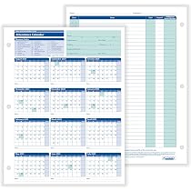 Amazon.com : 2024-2025 academic attendance calendar, 8 1/2