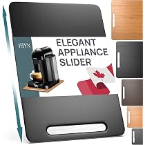 Plateau Coulissant Pour Machine à Café - Support Extensible Appareils Cuisine - Noir - ABS Sans BPA - 30.5x21.5cm