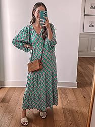 miduo Womens Loose Fit Fashion Summer V Neck Half