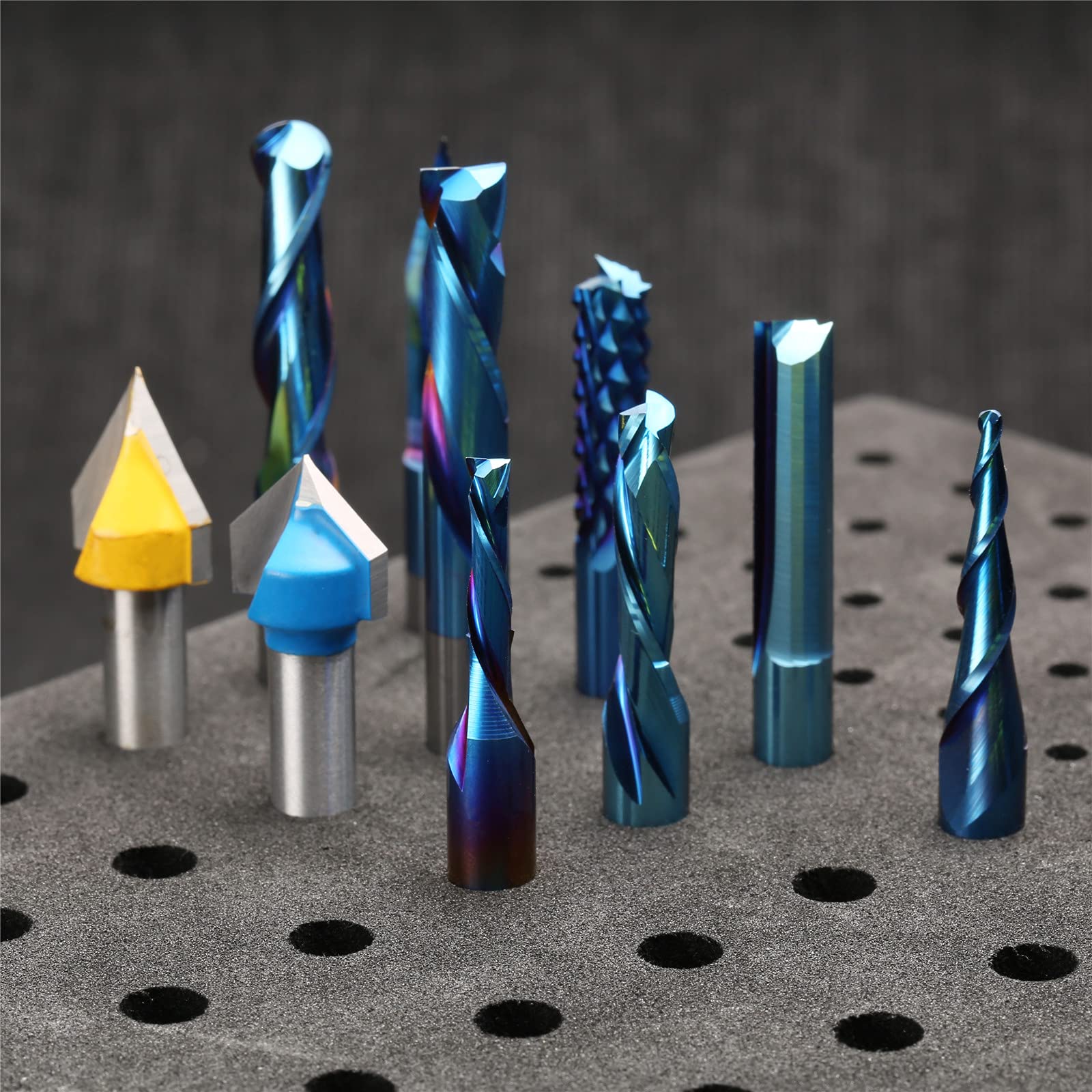 General Purpose CNC Router Bit Collection, 1/4