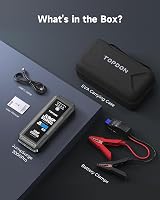 TOPDON JS2000 Pro Jump Starter 2500A 12V 8L Gas 6L Diesel Case Cables view 8