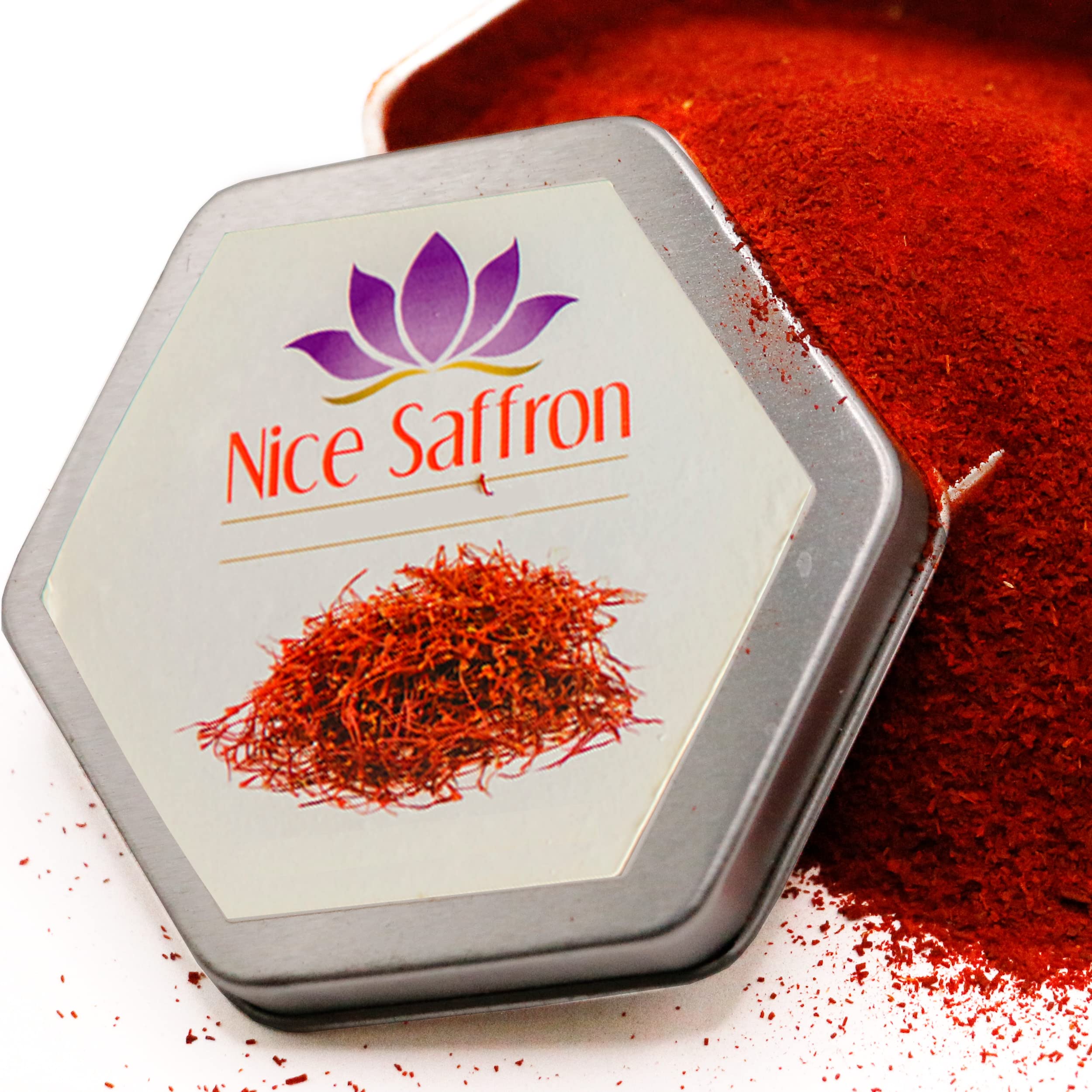 Nice Saffron Premium Real Saffron Powder Deep Red
