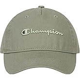 Champion Womens Script Embroidery Washed Cotton Twill Adjustable Baseball Cap