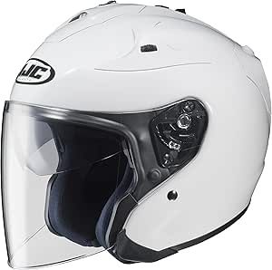 Amazon Com Hjc Fg Jet Open Face Motorcycle Helmet White Medium