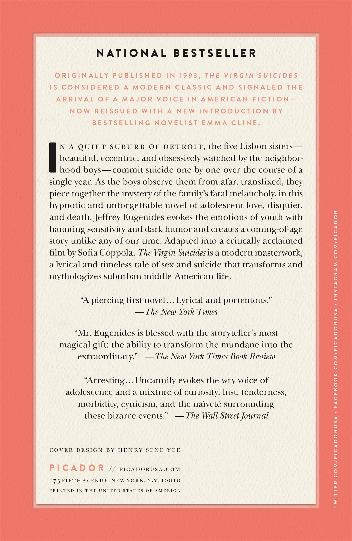 The Virgin Suicides: A Novel (Twenty-Fifth Anniversary Edition) (Picador Modern Classics, 2)
