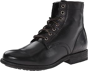 frye leather lace up boots