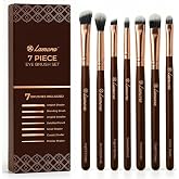 Lamora Eyeshadow Brush Set - Soft Precision Blending Pro Eye Makeup Brushes | Fluffy, Smudging, Shading, Defining, Powder Cream Liquid Cosmetics, Eyeliner, Crease, Eyebrow, Synthetic Bristles Kit, Gift