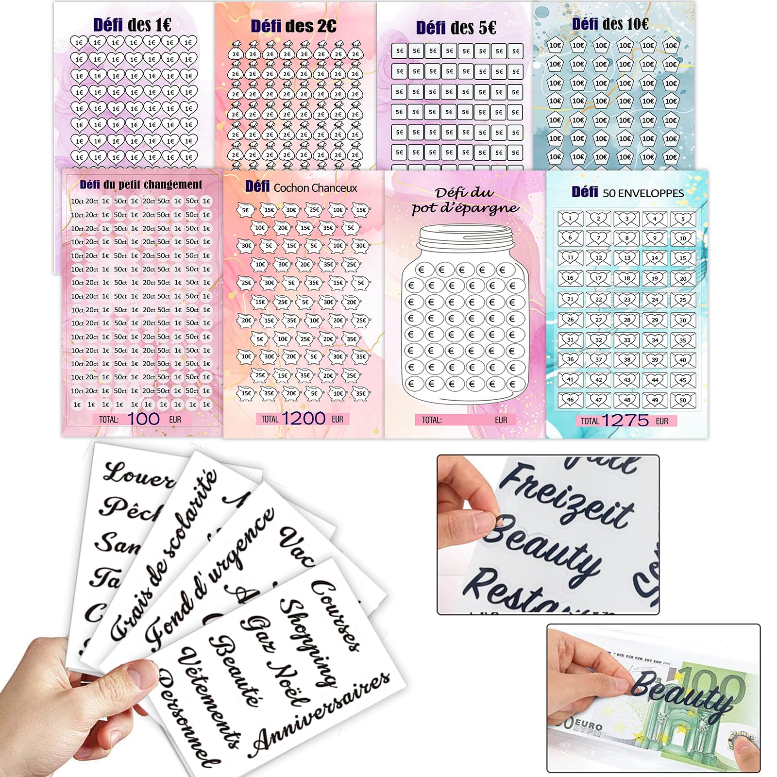 Qupuce A6 Binder Budget Planner French Letter