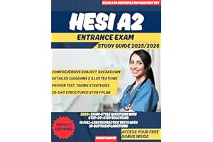 HESI A2 ENTRANCE EXAM STUDY GUIDE 2025/2026: 10 FULL-LENGTH TESTS, 2500+ QUESTIONS, COMPREHENSIVE SUBJECT REVIEWS & STUDY PLA