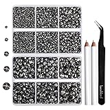 6736pcs Hotfix Rhinestones Flatback,Hematite