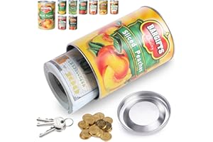 BarGifts Hidden Safe Can Diversion Safe Fake Can with Hidden Compartment, Hidden Storage Keeps for Valuables, Cash, Keys, and Jewelry- Peach