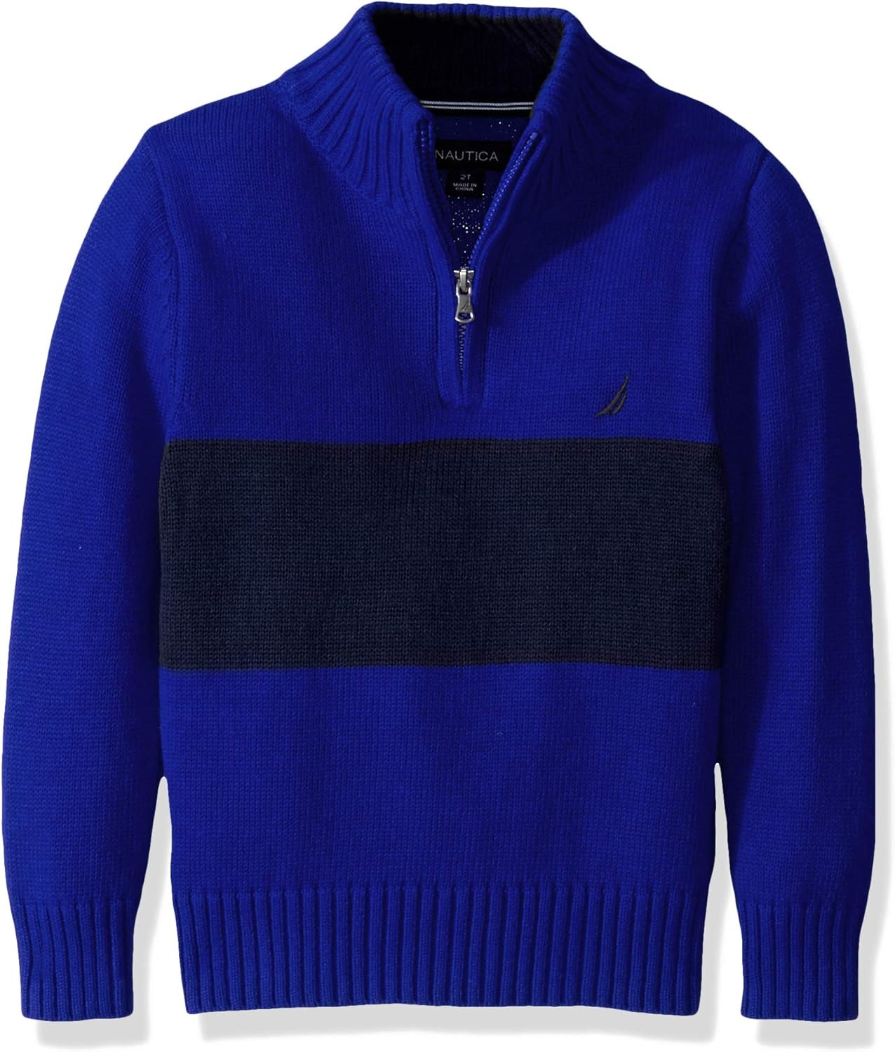 Nautica Boys' 1/4 Zip Pullover Sweater: Clothing