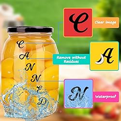 1770 Pcs Letter Stickers 0.5 Inch Black Alphabet