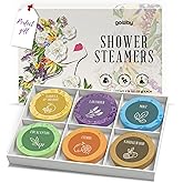 GOSSBY Mothers Day Gift - Shower Steamers Aromatherapy - Christmas, Birthday Gift for Women, Mom, Wife, Friend, Sister - Self Care Stress Relief Relaxation Home Spa - Natural Essential Oils (6 Pcs)