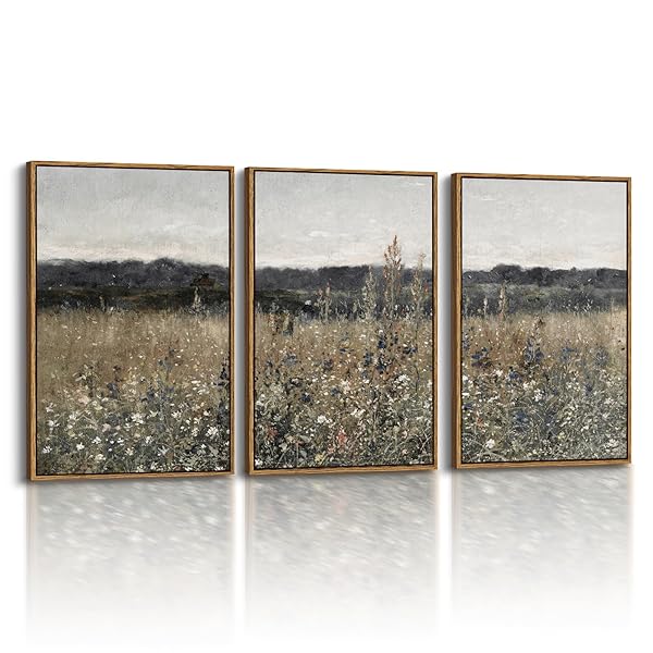 INSIMSEA OVERSIZED VINTAGE LANDSCAPE ART FOR LIVING ROOM...