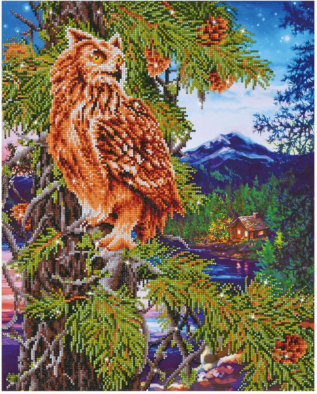 DIAMOND DOTZ Painting Kit: Twilight Wisdom, Assorted, 47x59cm