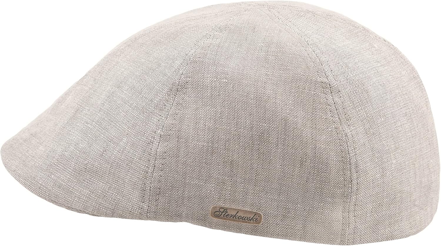Sterkowski Light Breathable Linen Summer 6 Panel Duckbill Flat Cap UK 7