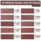 STEBRUAM Sanding Belt 9 x 533 mm 60 Grit 30 Pieces view 4