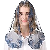 Ammmscaf Short Church Veil Infinity Chapel Veils Catholic Mass for Women Christian Latin Mass Prayer Veils Head Covering
