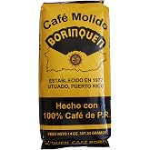 Cafe Molido Borinquen Pure Ground Coffee From Puerto Rico Mountains 14 Ounce Bag (1 Pack)