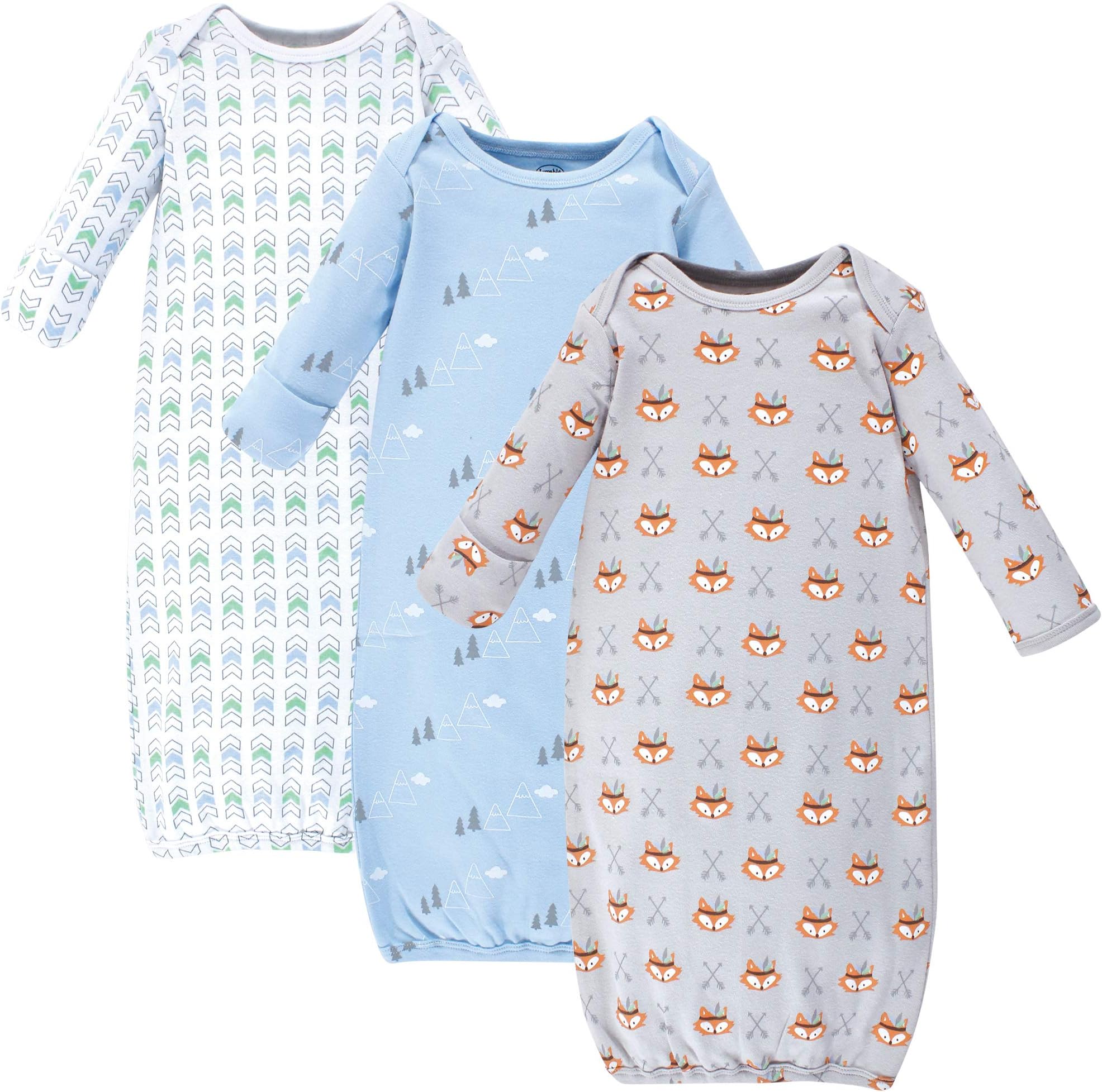 Luvable Friends Baby Girls' Cotton Gowns