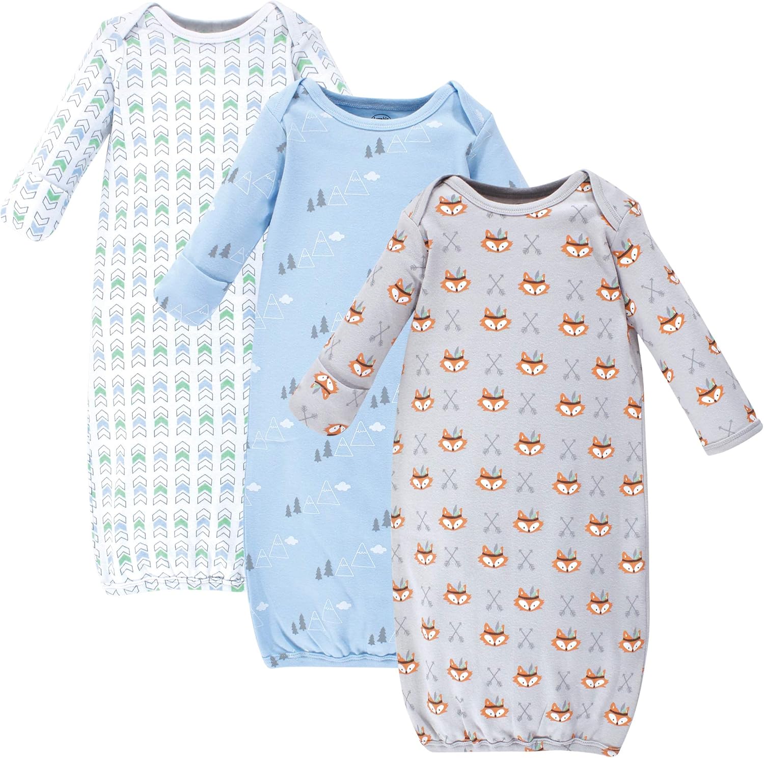 Luvable Friends baby girls Cotton Nightgown, Dreamer, 0-6 Months US: Clothing