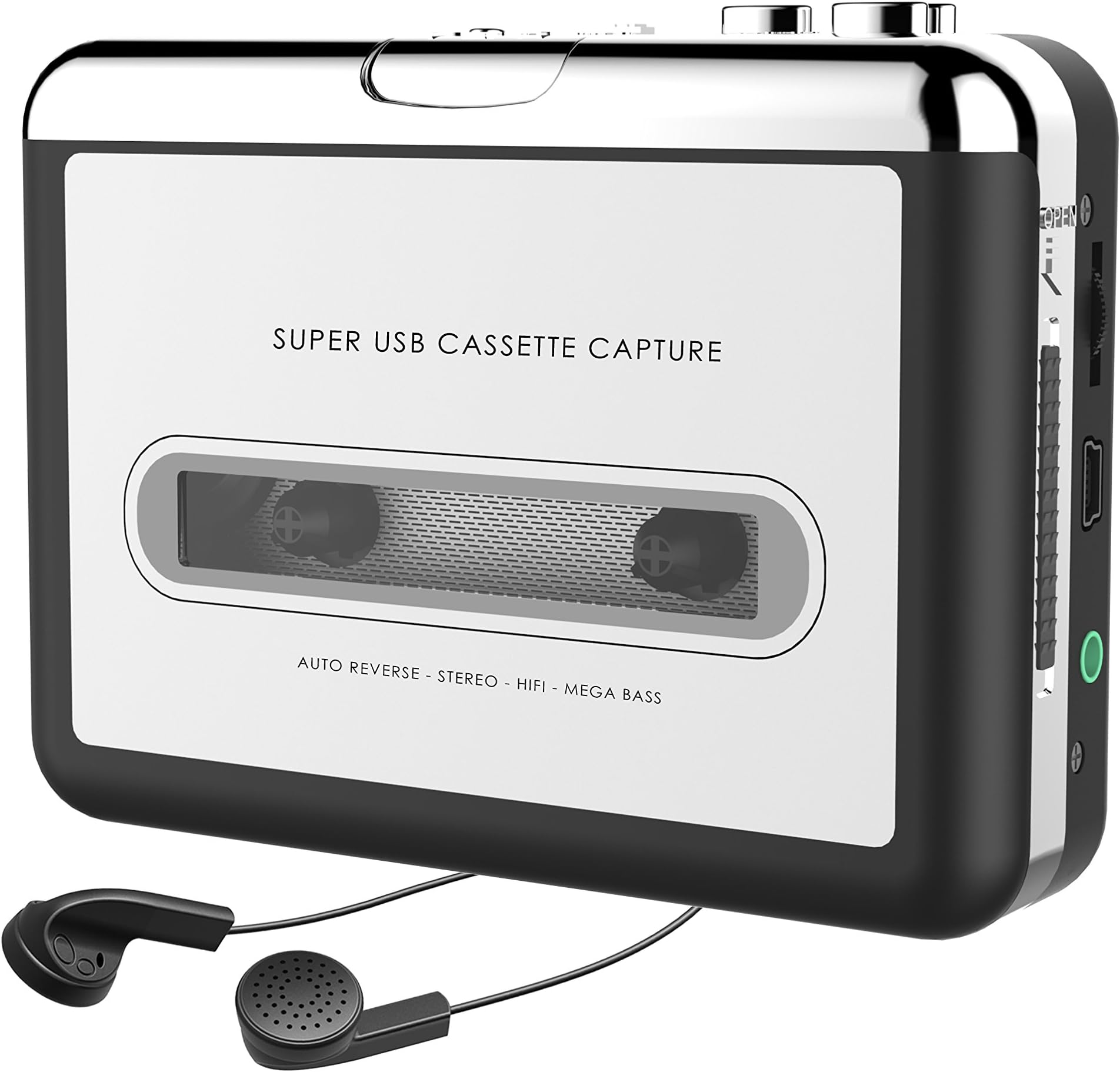 2019 Cassette to MP3 Converter USB Cassette Player from Tapes to MP3 Converter for Laptop, PC and Mac Work for Window iOS Convert Walkman Cassettes to Digital Format