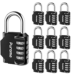 Puroma 10 Pack Combination Lock for Locker 4 Digit