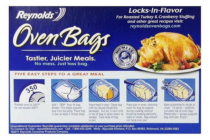 Reynolds Turkey Bags Cooking Chart