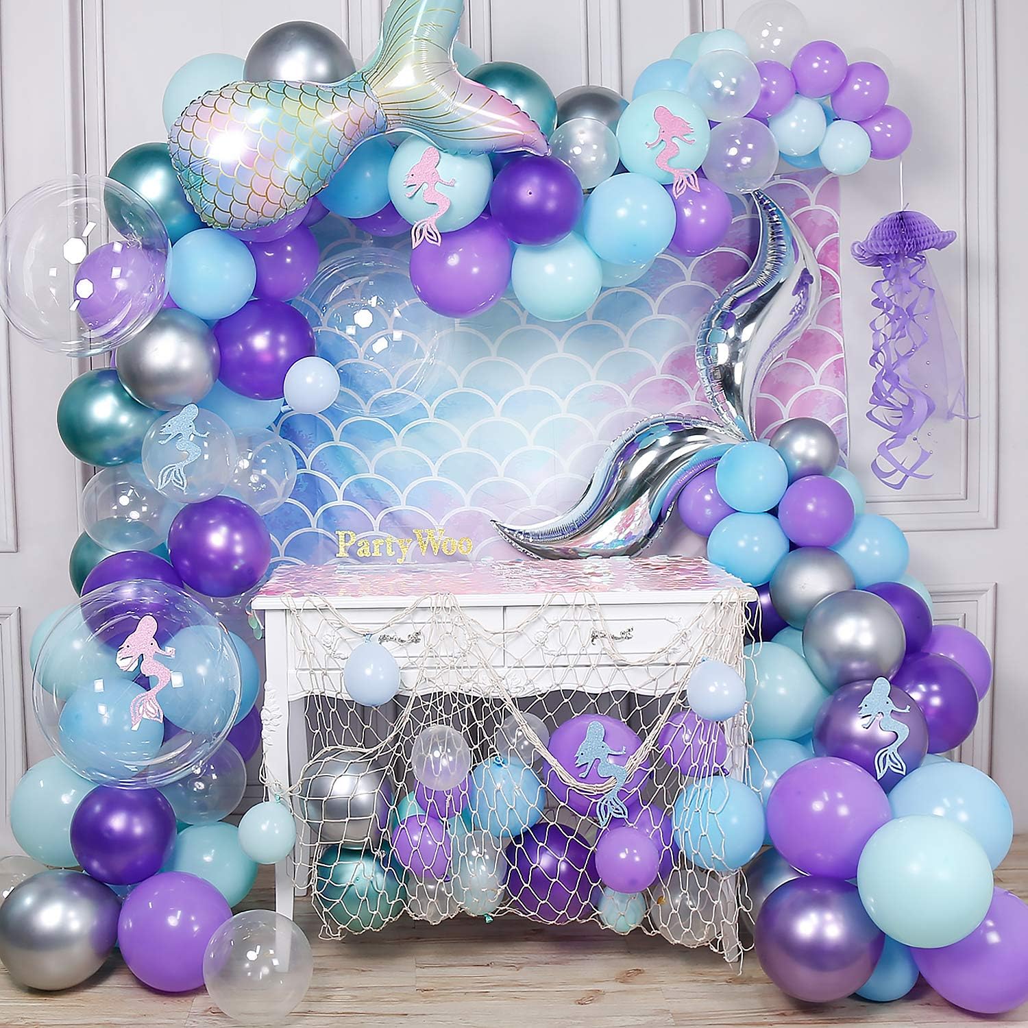 Amazon.com: PartyWoo Mermaid Balloons 