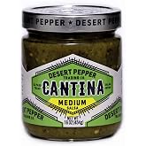 Desert Pepper Trading Company Cantina Salsa, Medium Green, With Green Chiles, Jalapenos, Cilantro, Garlic 16-Ounce (1-Pack)