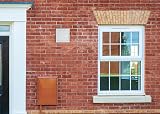 VENTS UK 100mm White External Gravity Vent Grille 155x155mm Ducting view 4