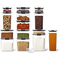 Rubbermaid Brilliance BPA Free Food Storage Containers with Lids, Airtight, for Kitchen and Pantry Organization, New Set of 1