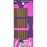Goody SlideProof Bobby Pins, Brown, 60-count, Pack of 1