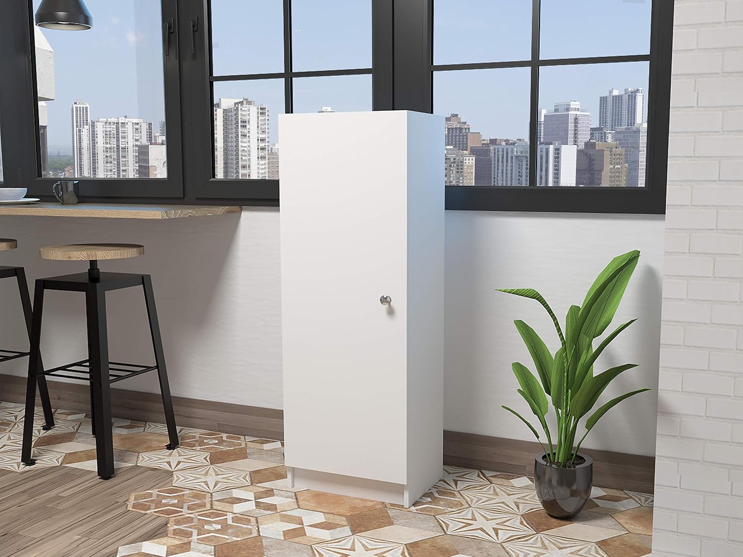 TUHOME Belleria Pantry Cabinet: Furniture & Decor