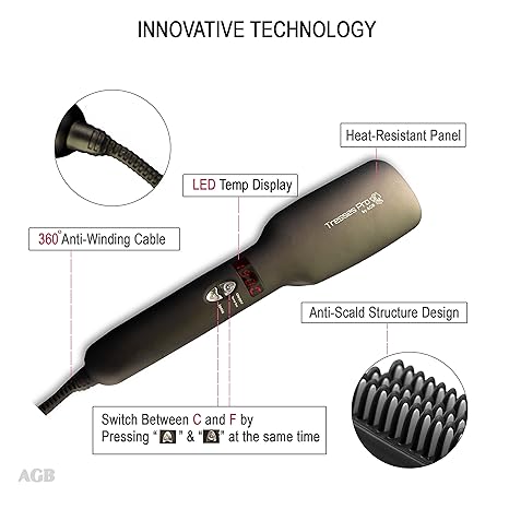 Amazon.com: cepillo para polvo alisador de cabello para ...