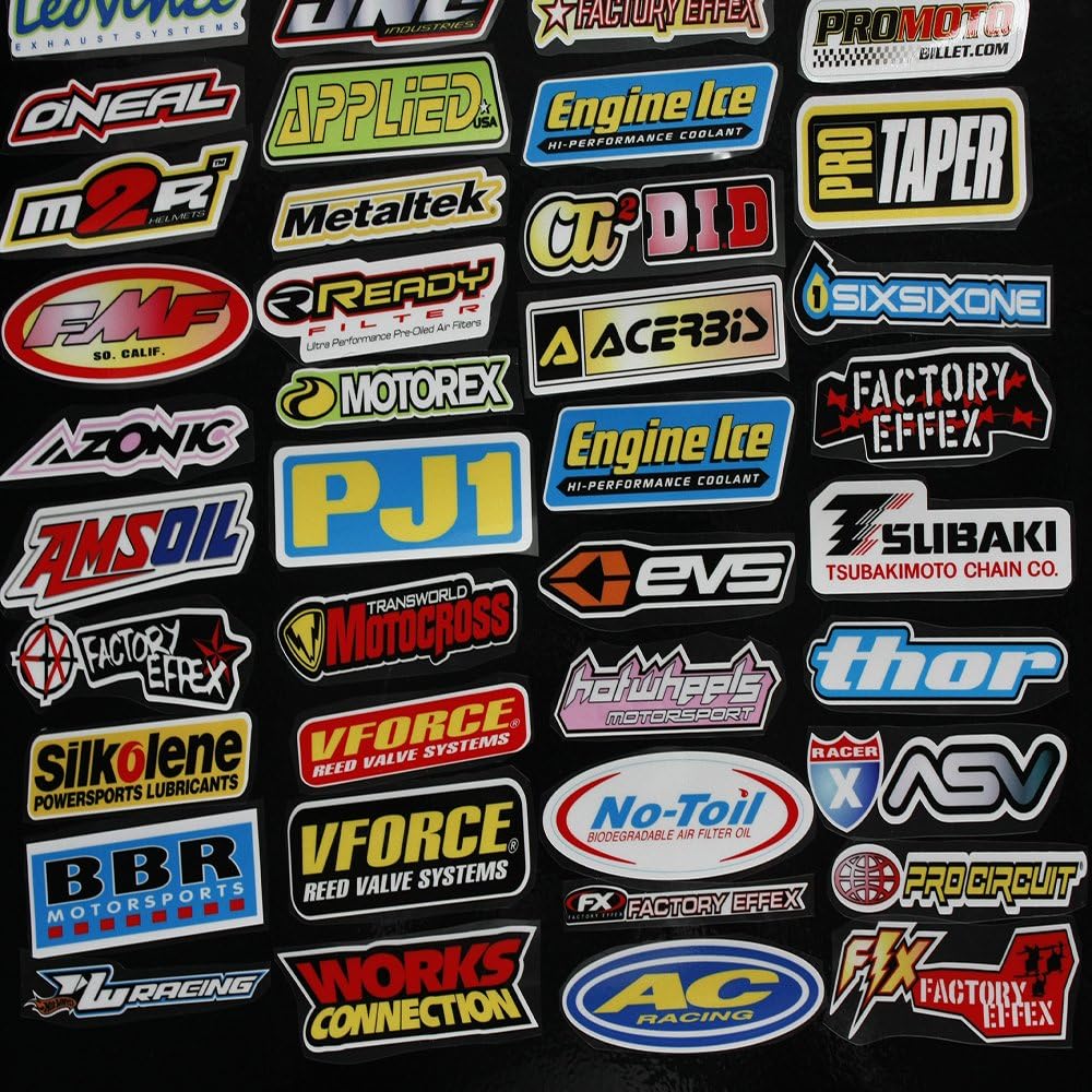 Amazon Co Jp 大量レーシングpvc防水ステッカー工具箱 Usdm車シールセット厳選オートバイデカールアメ車世田谷ベース風ハコスカヘラフラ 並行輸入品 52枚セット 家電 カメラ