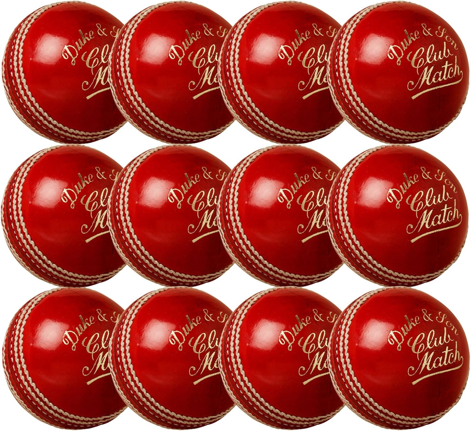 Dukes Match A Cricket Ball 156g RED - CRICKET BALLS