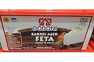 Dodoni Barrel Aged Feta in Brine 7.7lbs (Dried 2kg) Product of Greece